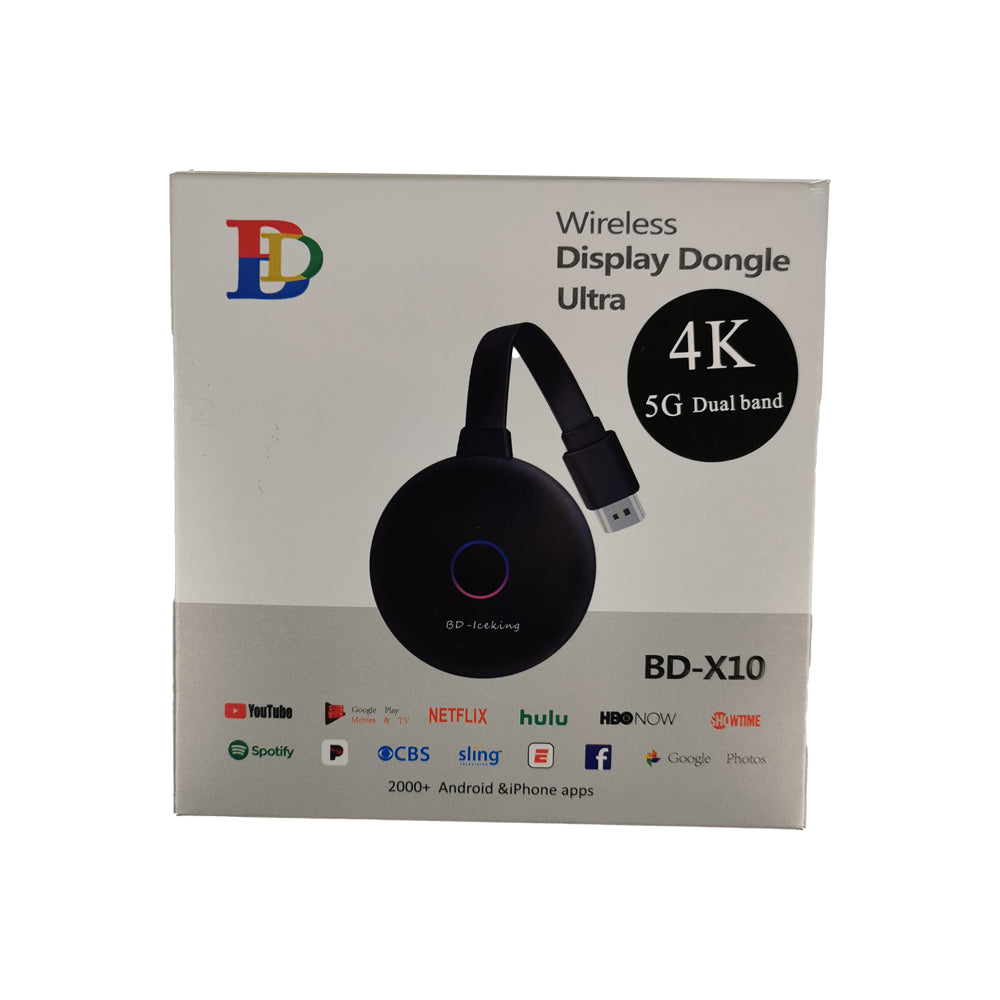 1080P 4K 2.4G+5G Dual Band Wireless Display Dongle Ultra